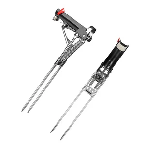 Molla Automatica Acciaio Inox Staffa da Pesca Esterno Inserto Canna da Pesca - Foto 1 di 12