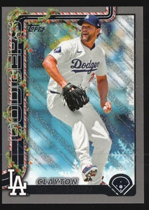 2025 Topps Holiday Silver Glitter Holiday #H126 - Clayton Kershaw 25-008 - Foto 1 di 2