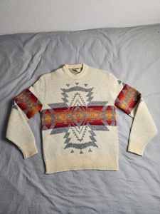 VTG 70s Pendleton Chief Joseph Wool Aztec Print Sweater Mens Size Large USA EUC - Picture 1 of 9