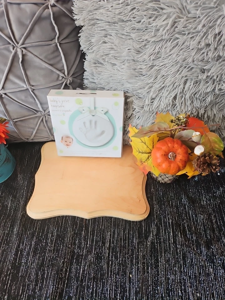Tiny Ideas Baby Hand or Foot Print Keepsake Ornament Air Dry Impression