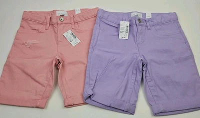 Lot of 2 NWT - The Children's Place Skimmer Shorts Size 6x/7 Purple Pink Spring  - Image 1 of 4