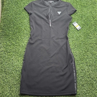 Nuevo con etiquetas Vestido Guess Logo Lateral Mujer Negro Mediano M Foto 1 de 4