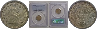1842-O 10C Seated Liberty Dime PCGS AU-50 - Image 1 of 3