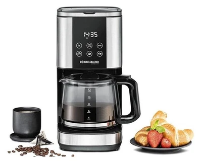 Rommelsbacher FKM1000 12 Tassen Filterkaffeemaschine 1,5 l  Schwarz, Edelstahl - Bild 1 von 4
