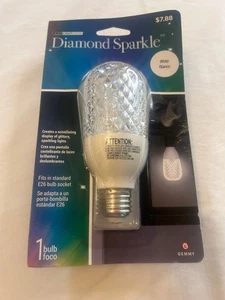 Gemmy LED Northern Sky Diamond Sparkle Christmas White Edison Bulb New - Picture 1 of 2