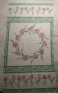 Benartex Evelyn's Etched Tulips Panel Quilt Sew Fabric Jackie Robinson 23x44" - Picture 1 of 6