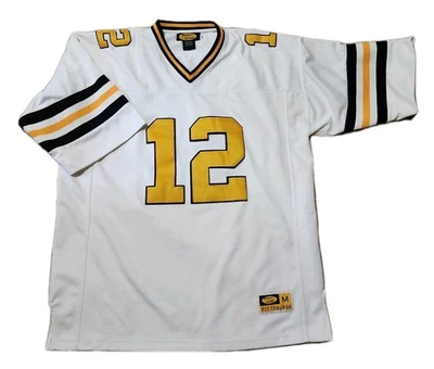 Vtg Pittsburgh Steelers Jersey #12 Bradshaw Benjamin & Jordan Men's Medium Heavy - Image 1 of 4