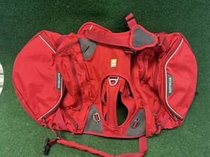 Mochila RUFFWEAR Grande L/XL Perro Alforjas Paquete de Aproximación Rojo Nuevo sin Etiquetas - Imagen 1 de 5