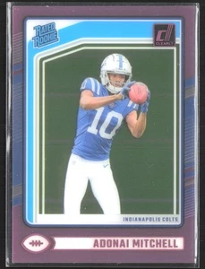 2024 Clearly Donruss #71 Adonai Mitchell Purple - Picture 1 of 2