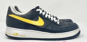Vintage 2004 Nike Air Force 1 Low Black University Gold 306353-071 sz 10.5 - Picture 1 of 7