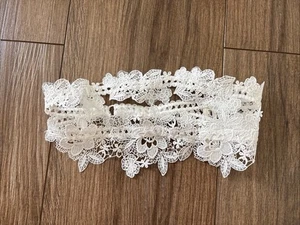 For Love & Lemons Garter Lingerie White Floral Crochet Medium M Bridal Wedding ? - Picture 1 of 8