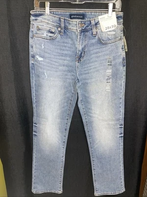 Pantalones de mezclilla atléticos rectos premium Air premium para hombre Aeropostale 28 x 30 nuevos con etiquetas Foto 1 de 4