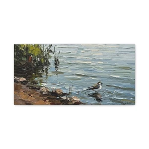 Tranquil Bird Canvas Print, Nature Wall Art, Home Decor, Gift for Bird - Picture 1 of 13