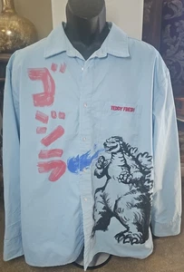 Rare Teddy Fresh Godzilla Long Sleeve Shirt Men's Large Extremely Clean - Picture 1 of 17