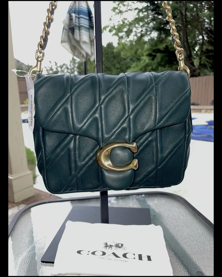 Coach Women's Times Square Tabby Shoulder Bag Quilted CW629 Navy Outlet