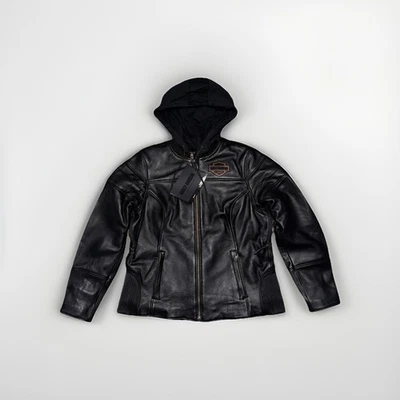 Harley Davidson Women's Miss Enthusiast 2.0 Leather 3-in-1 Riding Jacket SZ: XL - Image 1 of 4
