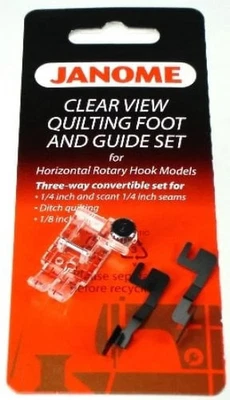 Janome Clear View Quilting Foot & Guide Set - Part 200-449-001 - Image 1 of 3