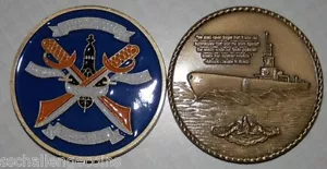 USS Cutlass SS 478 Submarine Commemorative Coin Sub Shield - Picture 1 of 1