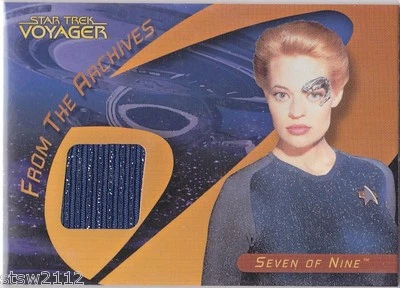 STAR TREK 40TH ANNIVERSARY C34 SEVEN OF NINE 7 OF 9 KOSTÜMKARTE VOYAGER - Bild 1 von 2