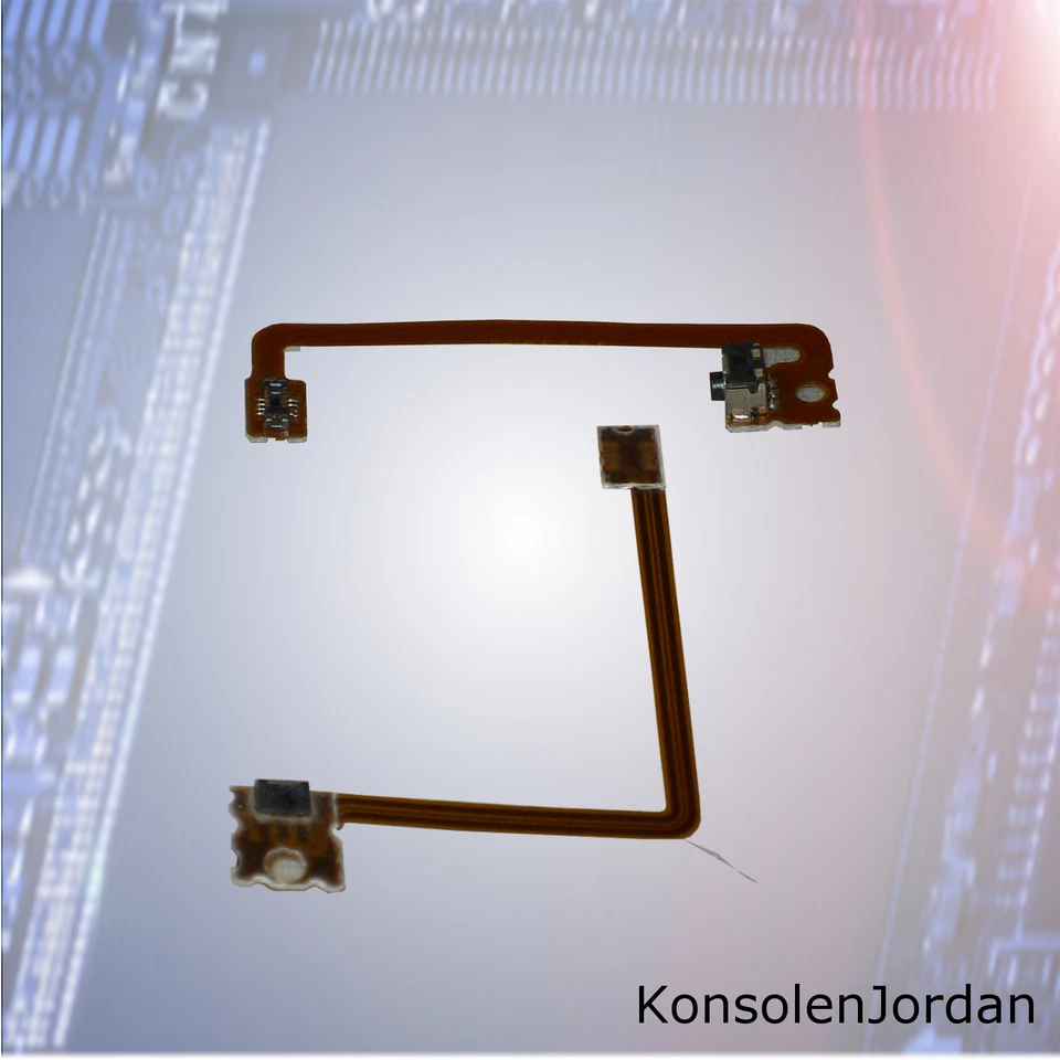 MARKENLOS Nintendo 3Ds XL Schultertaster L+R im Set mit Flexkabel , NEU