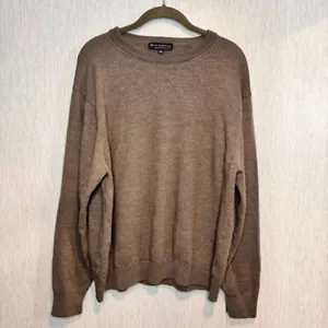 Hart Schaffner Marx Extra Fine Merino Wool Light Brown Sweater Men’s 2XB - Picture 1 of 4