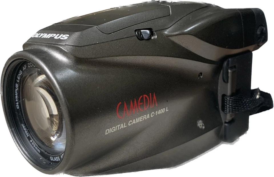 Olympus C-1400L Camedia Black Digital Camera 1.4 MP DigiCam 1997 JAPAN - BROKEN - Bild 1 von 4