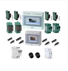 Quadro Di Campo DC 2 IN 600 V DC e 2 stringhe OUT + AC con Scaricatore e M - Foto 1 di 1