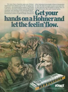 Hohner Marine Band Harmoniche 1983 Promo Ad 8x11 Mini Poster - Foto 1 di 1