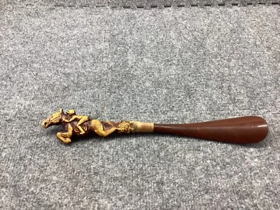 Zapato Cuerno Carreras de Caballos Jockey Japón Vintage Plástico Foto 1 de 4