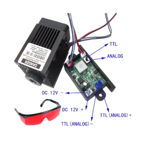 Módulo de punto láser azul de alta potencia de corte por láser de 2,5 W 450 nm 2500 mw 12 VTTL/grabador - Imagen 1 de 3