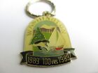 Porte-clés rare 1889 100 ans 1989 célébration du centenaire de l'État de Washington vintage