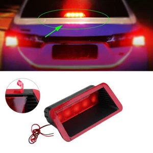12V LED Red Car Sedan Third 3rd Brake Stop Tail Light Rear Center Lamp Universal - Picture 1 of 9
