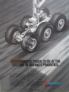 10/1991 PUB BF GOODRICH AEROSPACE SUPERCARB CARBON BRAKES BOEING 777 ORIGINAL AD - Imagen 1 de 1