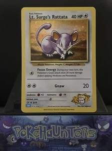 Pokemon Karte Lt. Surge's Rattata 015/034 Pokemon Card Game Classic Holo 2023 N/M - Bild 1 von 2