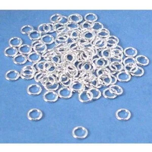 80 Sterling Silver Jump Rings Beading Jewelry Parts 20 Gauge - Picture 1 of 1