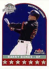 2002 Fleer Tradition Update Baseball #U341 Barry Bonds All Star