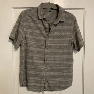 Horny Toad Men's Hardscape S/S Shirt Gray Striped Organic Cotton Small S - Image 1 of 4