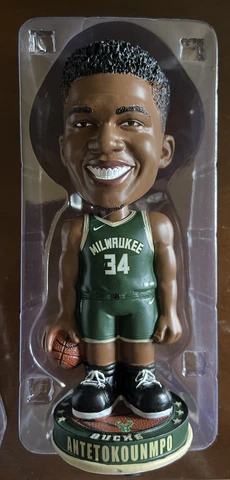 Giannis Antetokounmpo Milwaukee Bucks Knucklehead Bobblehead NBA Cover