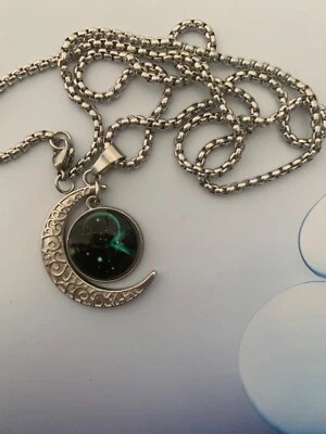 Collana da uomo catena acciaio inox catenina larga 7mm lunga 54cm HipHop Rapper - Immagine 1 di 3