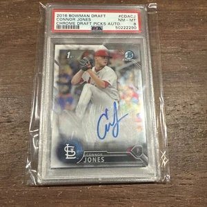 2016 Bowman Draft Connor Jones 1. Autogramm #CDACJ PSA 8 - Bild 1 von 2