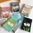 High-capacity Knit Handbag Tulip Pattern Phone Bag New Knot Wrist Bag  Women