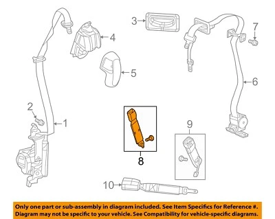 Ram CHRYSLER OEM 13-14 3500 Cinturón de seguridad delantero-hebilla exterior izquierda 1ZX511X9AA Foto 1 de 2
