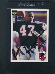 1994 UD Collectors Choice #97 Roger Harper Falcons Signed Auto *D2257