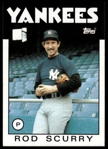 1986 Topps #449 Rod Scurry - Picture 1 of 2
