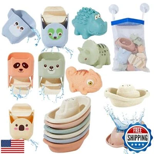 AMCHSURI Bath Toys for Kids Ages 1-3, 14 Pack Mold Free Toddler Bath Toys for - Picture 1 of 5