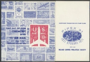 #C78-C1 11c Jet Air Mail Stamp First Day Ceremony Program Large Cancel - Picture 1 of 1