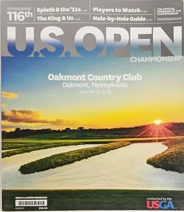 Programa de Campeonato de Golf Abierto de Estados Unidos 2016 Oakmont CC USGA Dustin Johnson - Imagen 1 de 7
