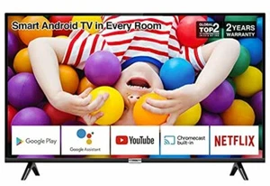 TCL 32P500K 32-Inch LED Smart Android TV HD, HDR, Micro Dimming, Netflix, YouTub - Picture 1 of 6