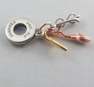 Pandora x Harry Potter Glasses Nimbus 2000 Lightening Bolt Charm-Anhänger - Bild 1 von 6
