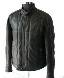 GIACCA DA UOMO, MOD: GIUBBOTTO IMBOTTITO IN PELLE - TIRE-NERO - Imagen 1 de 3
